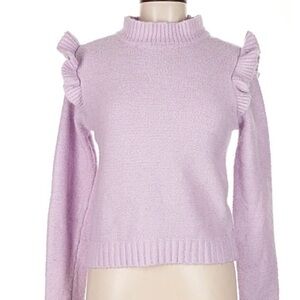 Wild Fable Lavender Ruffle Sweater